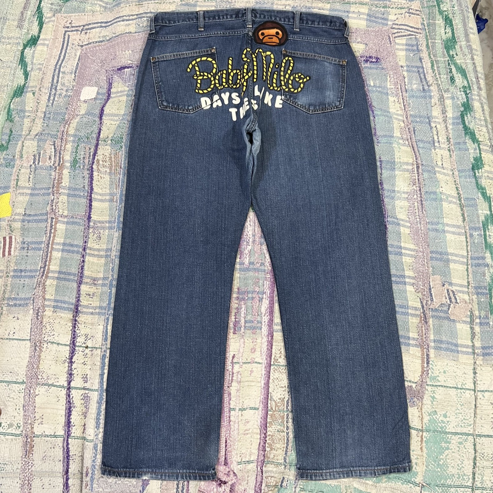 A BATHING APE 'Days Like These' Blue Denim Jeans 38x31